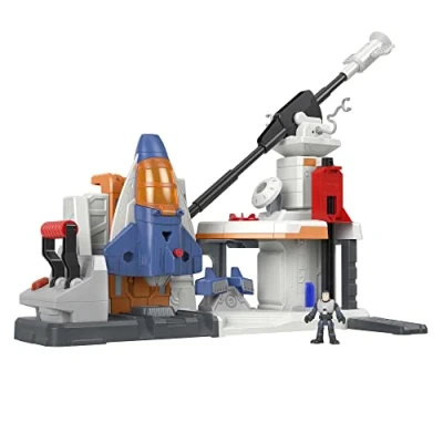 Image de Fisher Price Imaginext Base de Lancement Buzz l’Éclair, Coffret interactif avec Ascenseur et Lanceur Star Command, Jouet lumières Sons, Dès 3 Ans, HGT25