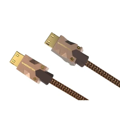 Image de Monster M2000 Câble HDMI Résolution 4K Vidéo HDR10+ 25 GBPS Vitesse Éclair Connecteurs V Grip Triple Blindage 1,5 Mètres Garanti à Vie Gaine Souple Tressée