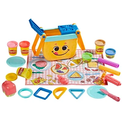 Image de Play Doh Jeu de démarrage Formes Pique Nique, Jouets préscolaires (F6916) à partir 3 Ans