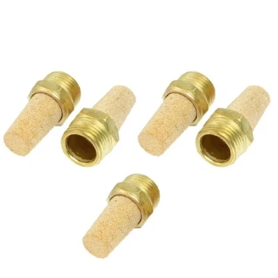 Image de sourcing map 5 pièces bronze fritté 1/2&quot; pneumatique filetage PT Silencieux échappement