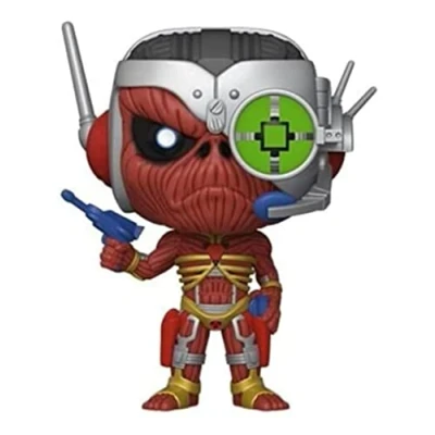 Image de Funko Pop! Rocks: Iron Maiden Skeleton Eddie Somewhere in Time 1/6 Odds for Rare Chase Variant Figurine en Vinyle à Collectionner Idée de Cadeau Produits Officiels Music Fans