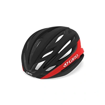 Image de Giro Syntax Casque Route Mixte, Noir Mat/Rouge Vif, M 55 59cm