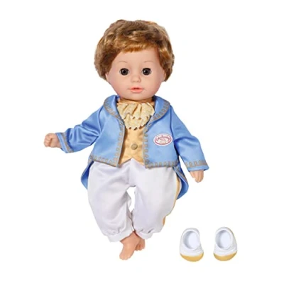 Image de Baby Annabell Little Petit Prince 707104 Poupée de 36 cm avec Un Corps en Tissu très Doux &amp; Yeux endormis 1 Haut 2 1, des Pantalons Chaussures Convient dès an, 707104, Multi