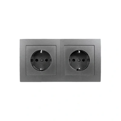 Image de MC POWER FLAIR Set de prises Anthracite mat Avec sécurité enfant