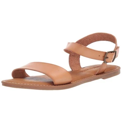 Image de Amazon Essentials Sandales à Double Bride avec Boucles Femme, Nature, 41 EU