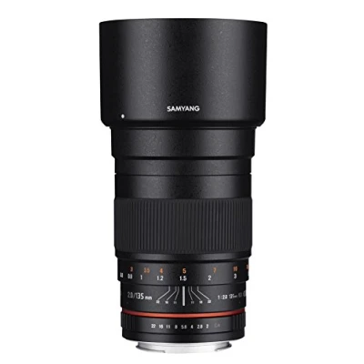 Image de Samyang SY135M C Téléobjectif 135 mm f/2.0 Ed UMC pour appareils Photo Reflex numériques Canon EF Noir