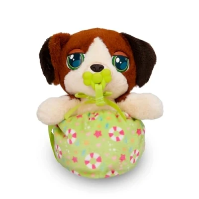 Image de BABY PAWS Mini Beagle, Peluche Chiot avec Sons, Transportable Partout Grâce a Son Sac, Jouet Cadeau pour Filles et Garçons de + 3 Ans