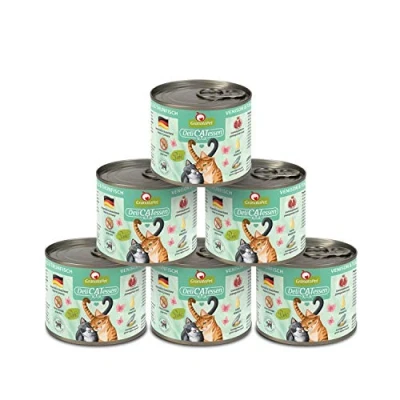 Image de GranataPet Delicatessen Lot de 6 boîtes Nourriture Humide pour Chats au gibier et Thon sans céréales Sucre ajoutés x 200 g