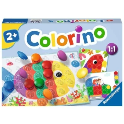 Image de Ravensburger Jeu Enfant Colorino pour Apprendre Les Couleurs, de mosaïque à partir 2 Ans 20832 (multilingue, français inclus)