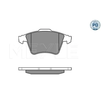 Image de MEYLE 025 237 4919/PD Jeu de plaquettes frein PD Quality Essieu avant contact signal d&#039;usure inclus avec tôle anti bruit