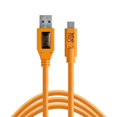 Image de Câble USB vers C Tether Tools CUC3215 Orange 4.60m 3.0
