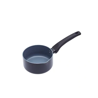 Image de MasterClass Casserole à Lait Antiadhésive en Aluminium, Compatible Induction, 14 cm, Noir