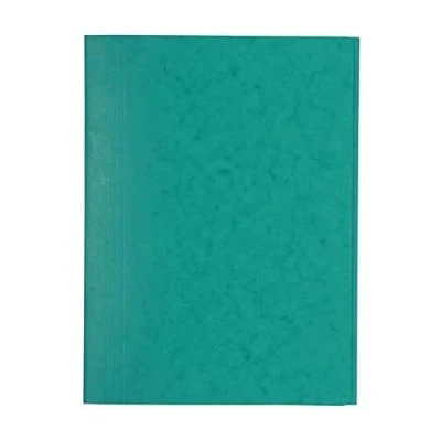 Image de Exacompta Réf. 56415E Carton de 25 chemises simples sans élastique avec 3 rabats en carte lustrée 390 g/m² certifiées FSC dimensions 24 x 32cm pour documents format A4 couleur vert