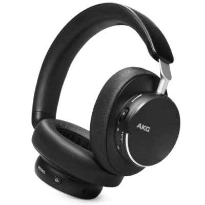 Image de AKG N9 Hybrid Over Ear Casque Son cristallin sans Fil, True Adaptive Noise Cancelling, Qualité d’Appel certifiée Zoom, 100h d’autonomie, Bluetooth, USB C, Noir