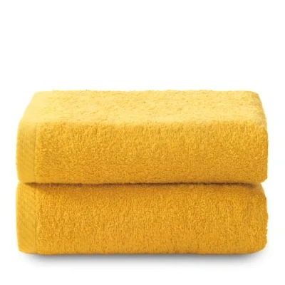 Image de Top Towel Plus Lot de 2 Serviettes Toilette Bain 100% Coton 400 g/m² Dimensions 100 x 50 cm Or