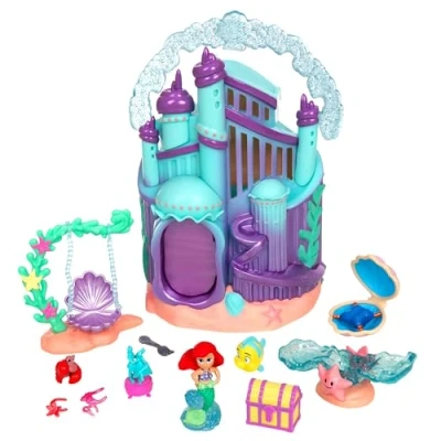 Image de Disney Store Official Coffret Maison de La Petite Sirène, Once Upon a Story, 14,5 cm/6&quot;, Comprend Ariel, Polochon, Sébastien, Le Palais Triton et des Accessoires, à partir 3 Ans