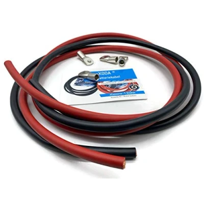 Image de eXODA câble de batterie 50mm2 4x M8 cosses 2m chacune rouge et noir