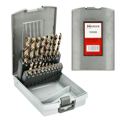 Image de Coffret de 19 Forets Cobalt 5% Hanger Haute Performance pour Perçage Précis