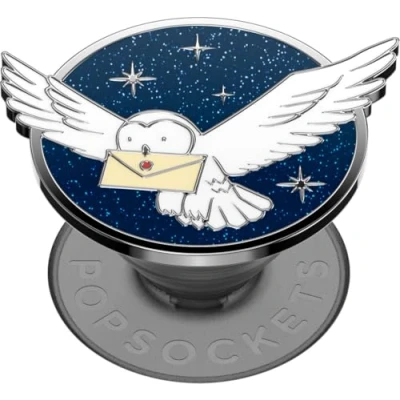 Image de Poignée de téléphone PopSockets avec béquille Extensible, pour téléphone, Harry Potter Hedwige en émail