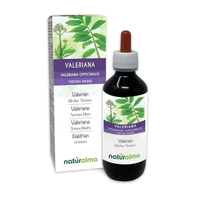 Image de Valériane (Valeriana officinalis) racines Teinture Mère sans alcool Naturalma Extrait liquide gouttes 200 ml Complément alimentaire Végétalien ou végan