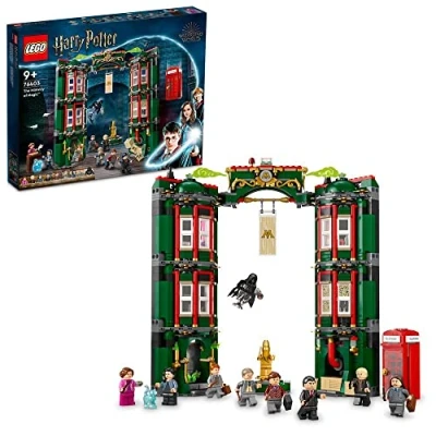 Image de LEGO 76403 Harry Potter Le Ministère de la Magie, Jouet avec 12 Minifigurines et Une Fonction Transformation, Idée Cadeau Anniversaire