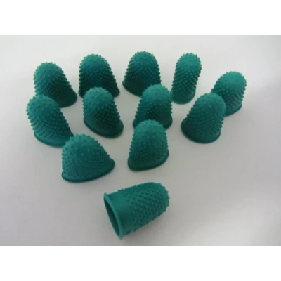 Image de JPC Sachet de 12 Doigtiers caoutchouc N 0 diamètre 17 mm Vert