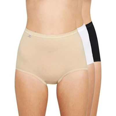Image de Sloggi Femme Basic+ Maxi C3p Culotte gainante, White Dark Combination, 44 EU