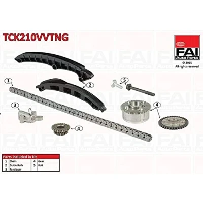 Image de FAI AutoParts TCK210VVTNG Jeu de distribution à chaînes sans joints, avec roues dentées Simplex, chaîne faible bruit VOLKSWAGEN: Tiguan I, Jetta 4