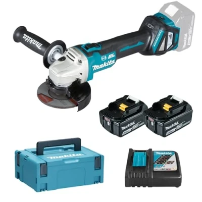 Image de Meuleuse d&#039;angle 18V LXT Ø125mm (2x5,0 Ah) en MAKPAC MAKITA DGA513RTJ
