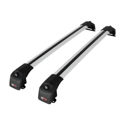 Image de apline Compatible avec Honda CR V 2 2002 2006 ACE Barres de Toit Railing Porte Bagages Voiture Gris Aluminium