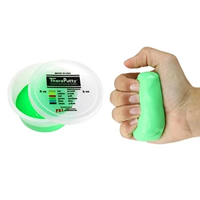 Image de CanDo TheraPutty Pâte à malaxer 56 g vert (moyen)