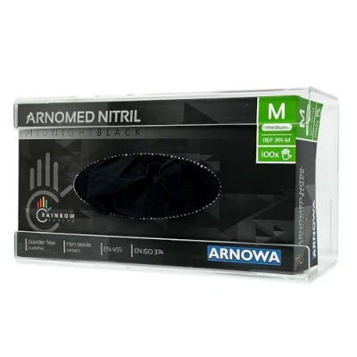 Image de ARNOMED support gant pour gants jetables, 1 de jetables boîte, mural distributeur transparent en acrylique 24,6 x 10,6 13,5cm