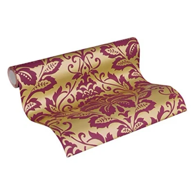 Image de Papier Peints Baroque Attractive intissé 10.05 m x 0.53 Or Rouge Fabriqué en Allemagne A.S. Création 369103 36910 3