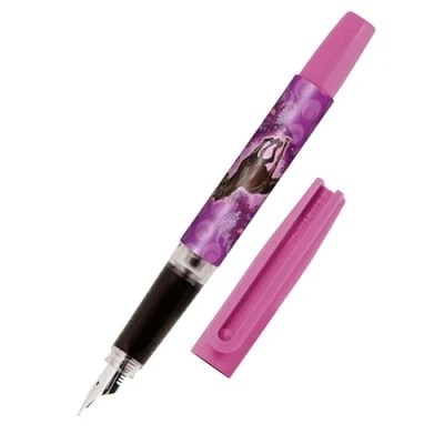 Image de Online Stylo plume Pour apprendre à écrire Avec en iridium M Robuste et ergonomique filles garçons cartouche d&#039;encre bleue Fabriqué Allemagne