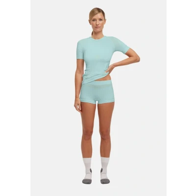 Image de FALKE Femme Warm W Pa Fil Fonctionnel Séchage Rapide sous vêtements De La Couche Base, Vert Jade 7439, XS EU