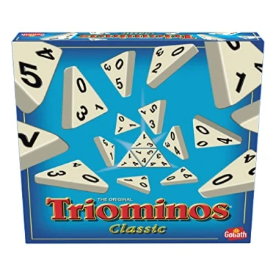 Image de Triominos Classic Jeu Stratégie et de Réflexion Société Famille Enfants dès 6 ans Dominos Triangulaires à 3 Côtés Un Classique depuis 50 2 4 joueurs 30 min