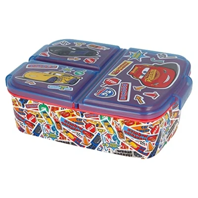 Image de Stor BOÎTE À Lunch Multi Compartiments Cars Stickers