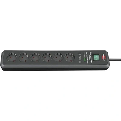 Image de Brennenstuhl 1159540366 Secure Tec Prolongateur multiprise, Anthracite, 2m