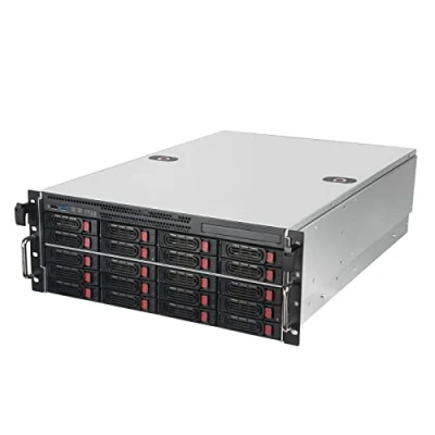 Image de SilverStone Technology RM43 320 RS, Châssis de Serveur Stockage à Montage en Rack Disque Dur/SSD 2,5&quot;/3,5&quot; 20 Baies 4U avec Interface Mini SAS HD SFF 8643 12 GB/s, SST RS Argenté