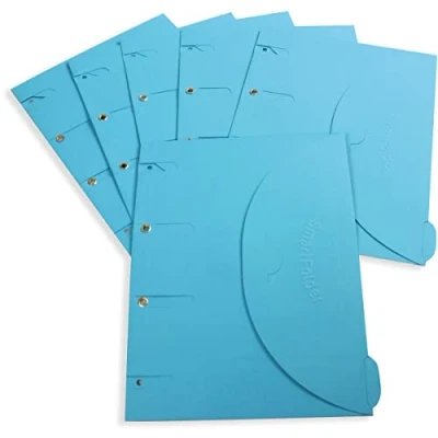 Image de Smartfolder Bleu Pack de 6 Pochettes Rangement format A4