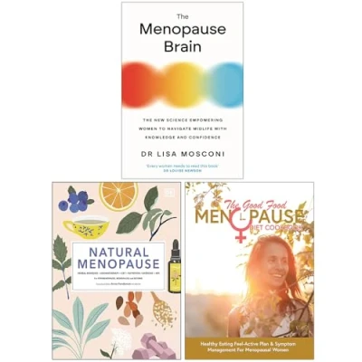 Image de Foblit ltd Le Cerveau de la ménopause, ménopause Naturelle [Couverture Rigide et The Good Food Menopause Diet Cookbook 3 Books Collection Set