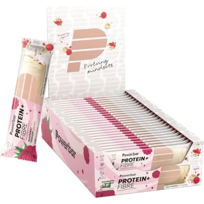 Image de Powerbar Protein Plus Fibre Raspberry Yoghurt 24X35G Riche en protéines et fibres
