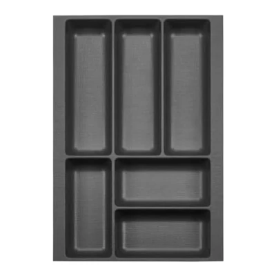 Image de ORGA BOX 2 Range couverts Profondeur : 461 x Largeur 309 mm anthracite avec structure Canvas pour tiroir Nobilia/Noblessa de 40 jusqu&#039;à 07/2012