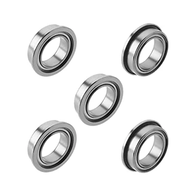 Image de Othmro Lot de 5 Roulements à Billes Double, 8 x 12 3,5 mm, en Chrome Acier avec Double Blindage, Roulement Gorge Profonde MF128ZZ, pour Machines Jardin et Outils