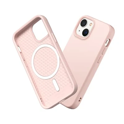Image de RhinoShield Coque Compatible avec [iPhone 13 Mini] SolidSuit Magsafe Fine Technologie d&#039;absorption des Chocs et Finition Premium Matte Rose Poudré
