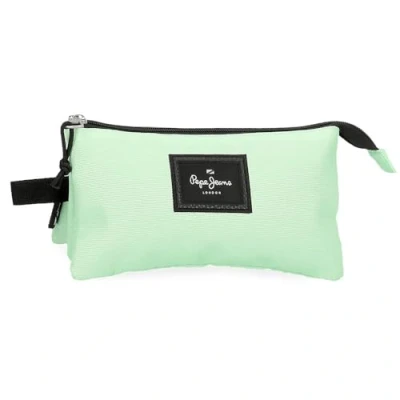 Image de Pepe Jeans Aris Colorful Trousse triple verte 22 x 12 5 cm Polyester by Joumma Bags, vert,