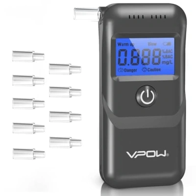 VPOW Ethylotest, Éthylotest Electronique avec Affichage
