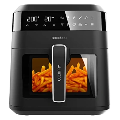 Image de Cecotec Friteuse sans Huile à Air Chaud 6 L Cecofry Experience Window 6000. 1300 W, Technologie PerfectCook, Température réglable, Fenêtre, Panneau Tactile, 9 Modes, Minuterie