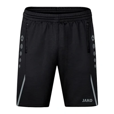 Image de JAKO Défi des Shorts D’Entraînement, Mixte, Noir/Gris Pierre, S