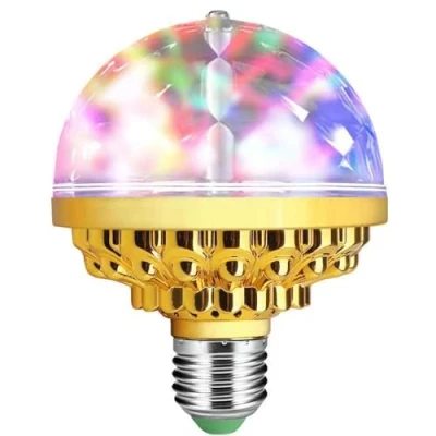 Image de BVCL Ampoule Disco E27, 6W 360 Rotating RGB LED Party Lighting Mood Light Decoration, pour Les fêtes d&#039;anniversaire, de Mariage, Noël et d&#039;halloween
